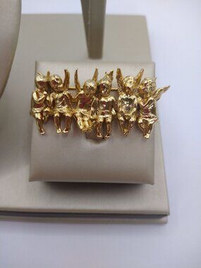 Edgar Berebi Limited Edition Gold-Tone Angel Brooch With Original Box